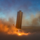 Imagen para el artículo titulado Las surrealistas imágenes de la Starship volando por primera vez sirven como fondo de pantalla